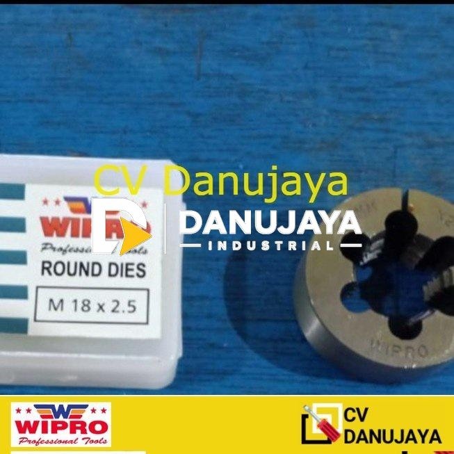 Mata Senai M18 x 2.5 Drat Luar Baut Mata Snei Snai Dies M18x2.5 12