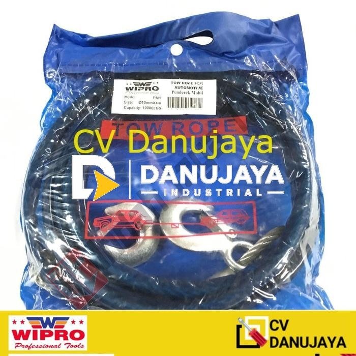 Tali Derek Mobil WIPRO 4.5 Ton ( 10 mm x 4 meter ) - Tow Rope