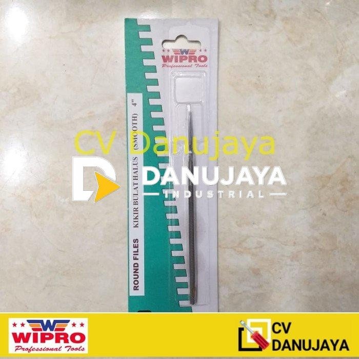 round files smooth / Kikir bulat halus wipro 4" 6" - 4inch