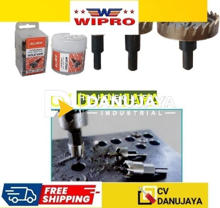 ALLWIN HSS Holesaw Hole Cutter Mata Bor Lubang Baja Pelubang Besi (Size 42 - 75 mm) - 42mm