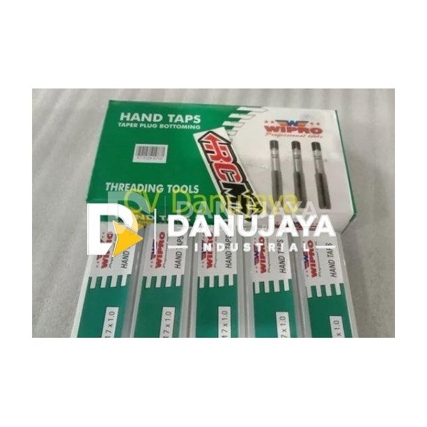 ALAT PEMBUAT DRAT HANDTAPS HAND TAPS TAPER PLUG BOTTOMING DRAT HALUS M6X1.0 M 6 X 1.0 M7X1.0 M 7 X 1.0 M8X1.25 M 8 X 1.25 HARGA PERBJI SDH DPT 3PCS ORI ORIGINAL WIPRO ASLI