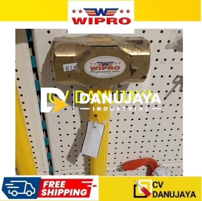 WIPRO Palu Bodem Hamer Hammer Kuningan Gagang Handle PVC 6LB 6 LB 2.75 kg PK-06