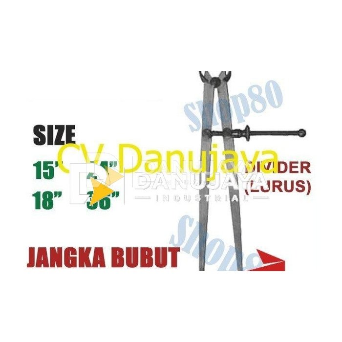 Wipro Jangka Bubut Lurus Porting Spring Caliper Divider 15 18 24 36" - 15"