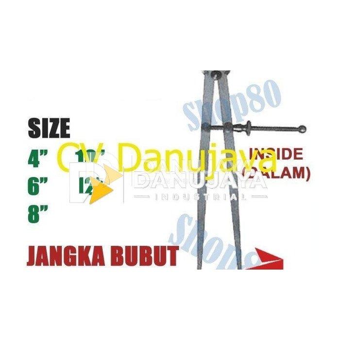 Wipro Jangka Bubut Dalam Porting Spring Caliper Inside 4 6 8 10 12" - 4"