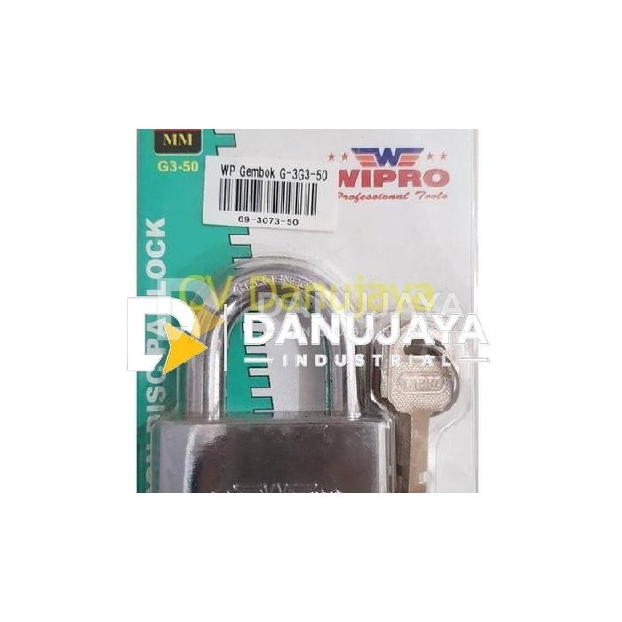 50 MM WIPRO GEMBOK Kunci Pagar PAGAR PENDEK G3-50