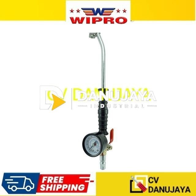 Wipro Air Chuck Panjang+Manometer Pompa Angin Cop TG-25B