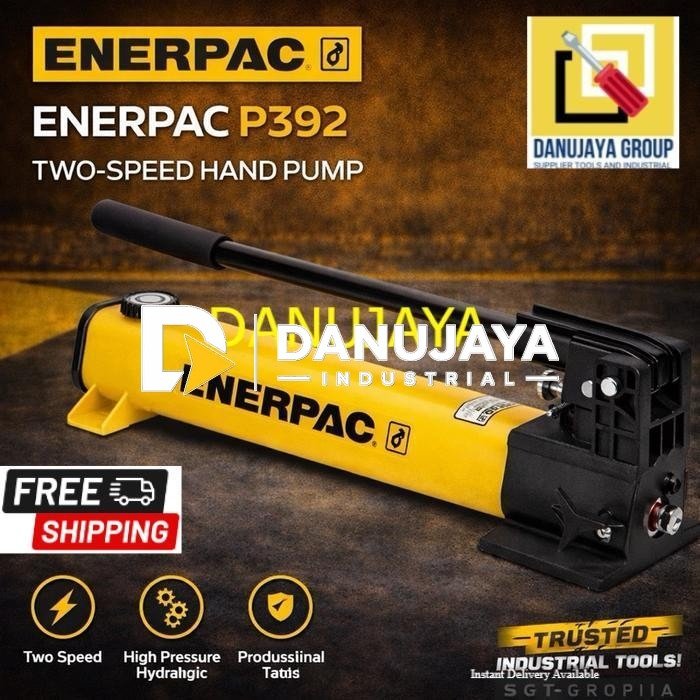 Hydraulic Hand Pump P392 Enerpac Two Speed Lightweight | Pompa Hidrolik Manual 55 in³ Portable Industrial Heavy Duty Original