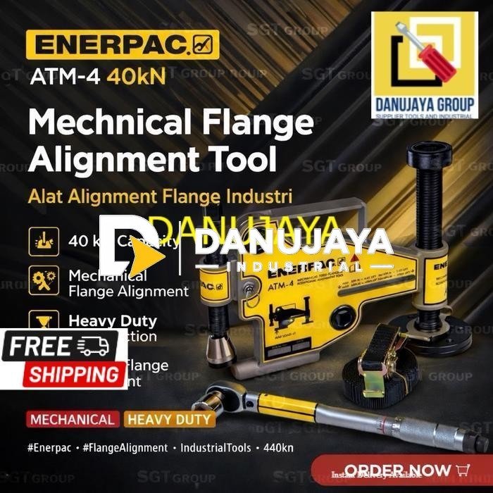Flange Alignment Tool ATM4 40 kN 4 Ton Enerpac Hydraulic Industrial Tool Alat Penyetel Flange Heavy Duty Original