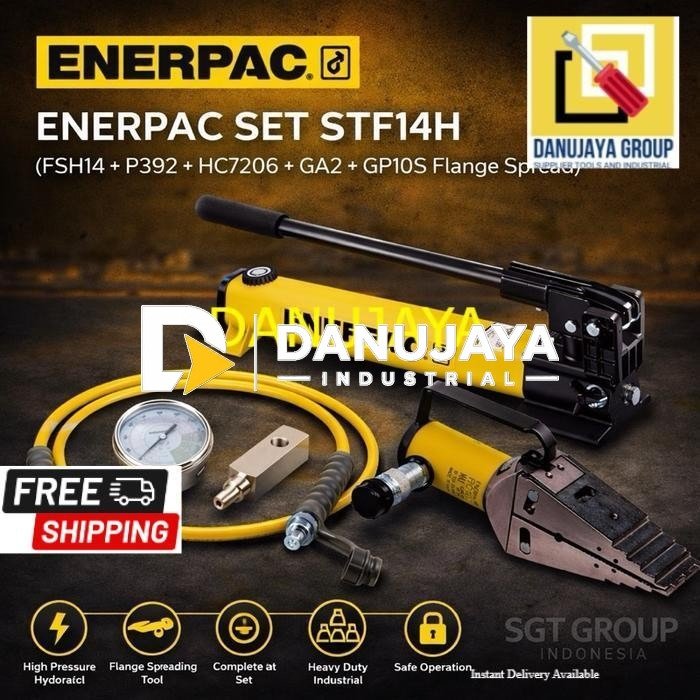 Hydraulic Flange Spreader Set STF14H Enerpac 700 Bar Alat Pembuka Flange Industrial Mechanical Spreader Heavy Duty