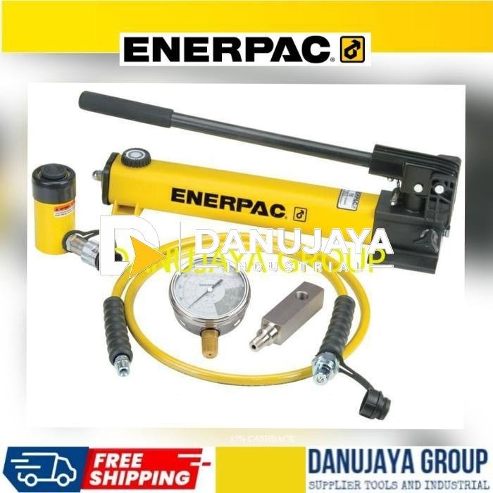 SCR154H Hydraulic Cylinder 15 Ton With Manual Hand Pump Enerpac Set Lengkap Dongkrak Hidrolik Ram Lifting Equipment