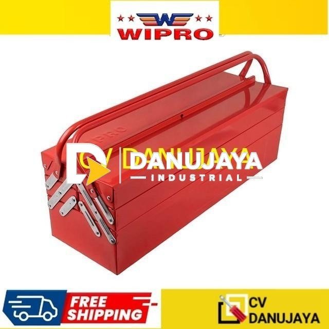 Wipro Tool Box Besi 3 Rak Kotak Perkakas Susun Extra Long TBB-05 (650x200x200mm)