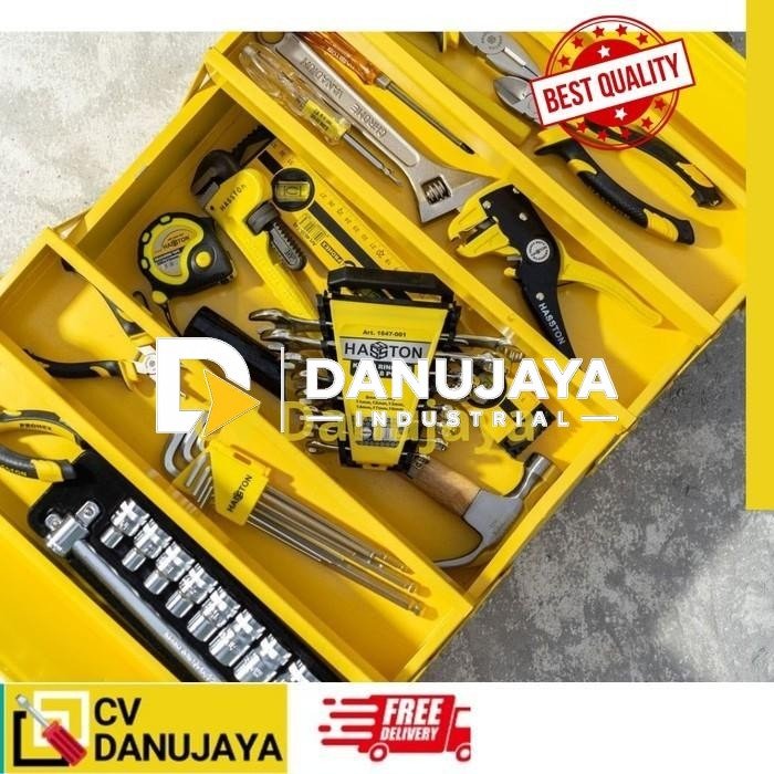 Proyek Order Tools Box Besi Obeng Senter Tang Crimping Set Lengkap