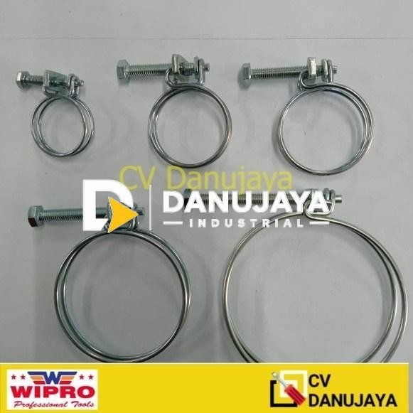 Klem Clamp Wire Pengikat ikat Selang Hose Pipa Kawat Plat CSK Wipro
