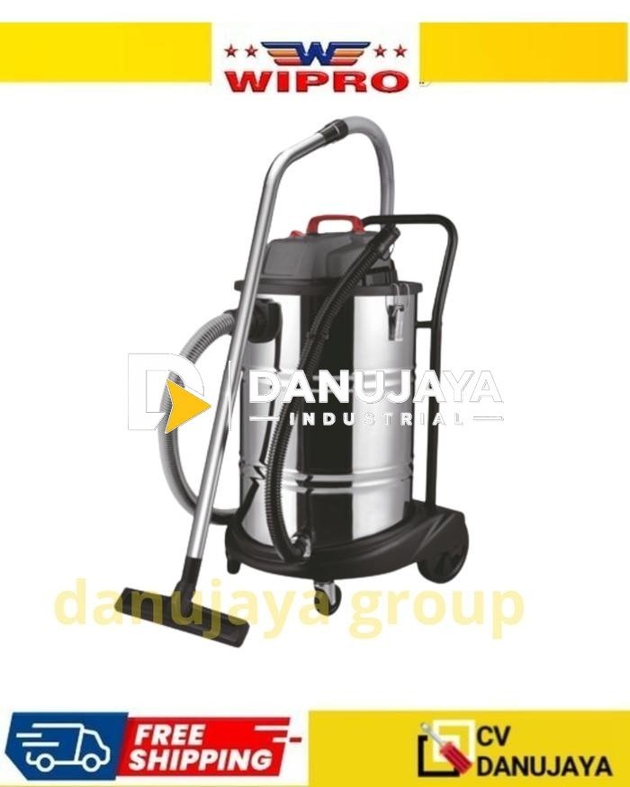 Wipro Vacuum Cleaner Industrial 60L 60 Liter Stainless Steel Wet & Dry WP2060