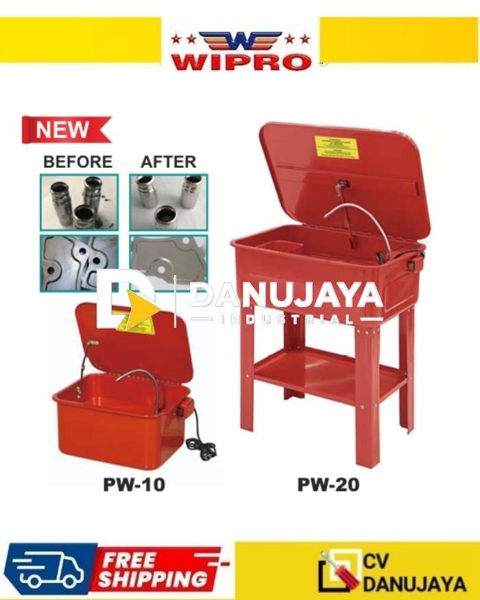 Mesin Cuci Cabinet Kabinet Baja Rak Bak Tempat Cuci Spare Part Sparepart Alat Bengkel Industrial Part Washer Gallon PW-10 PW-20  Wipro