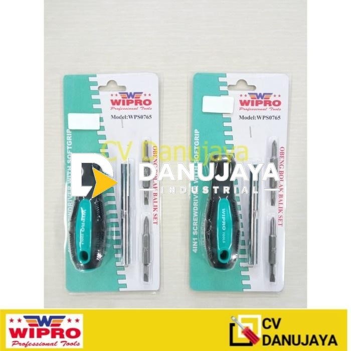 Obeng Bolak Balik Set 4in1 WPS0765 Wipro