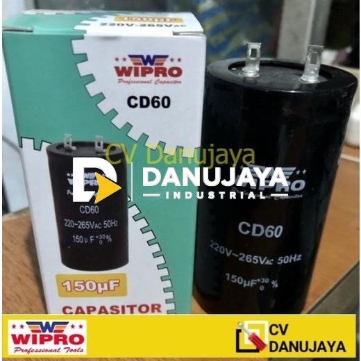 Capasitor 150 uf WIPRO Kapasitor Dinamo Generator Starting Capacitor 150uf mikro
