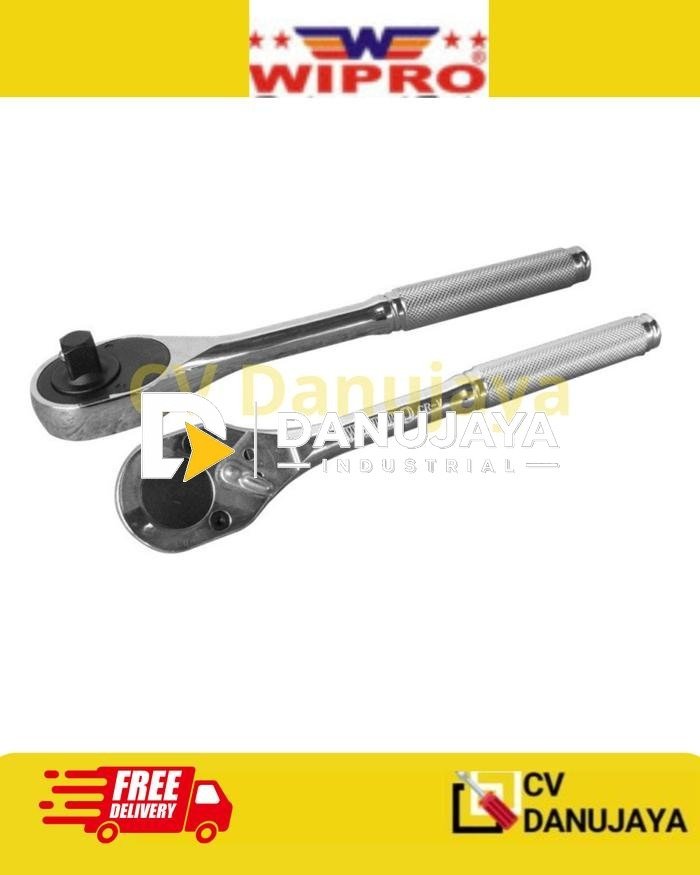WIPRO Kunci Ratchet 1/2 inch 1/2" 1/2 inc Handle Cr Standart (Pendek)