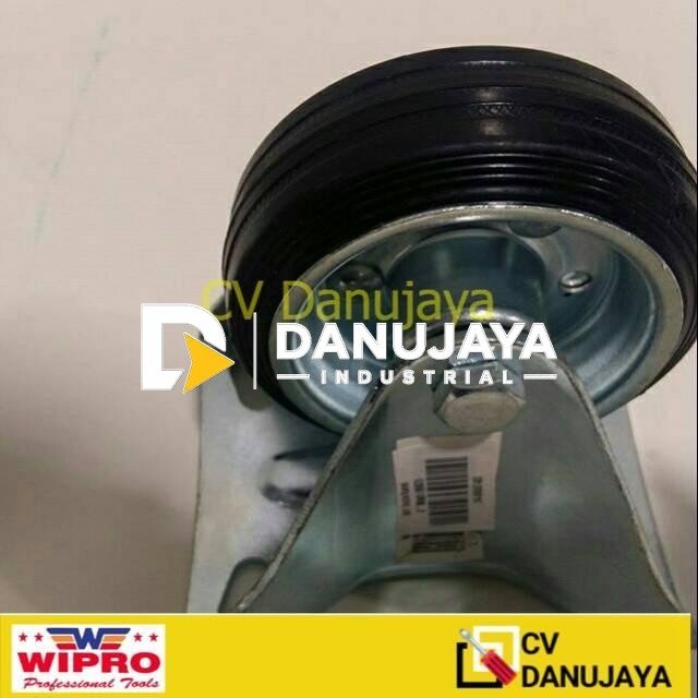 Roda Wheel Trolley Troli karet Mati 3" Inch Wipro