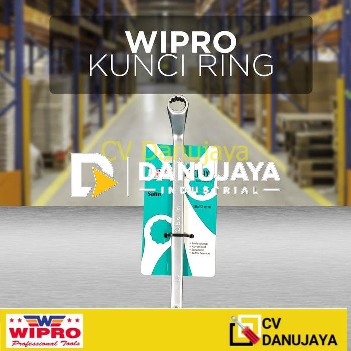 WIPRO Kunci Ring 10 X 12 - Double Ring Offset Spanner