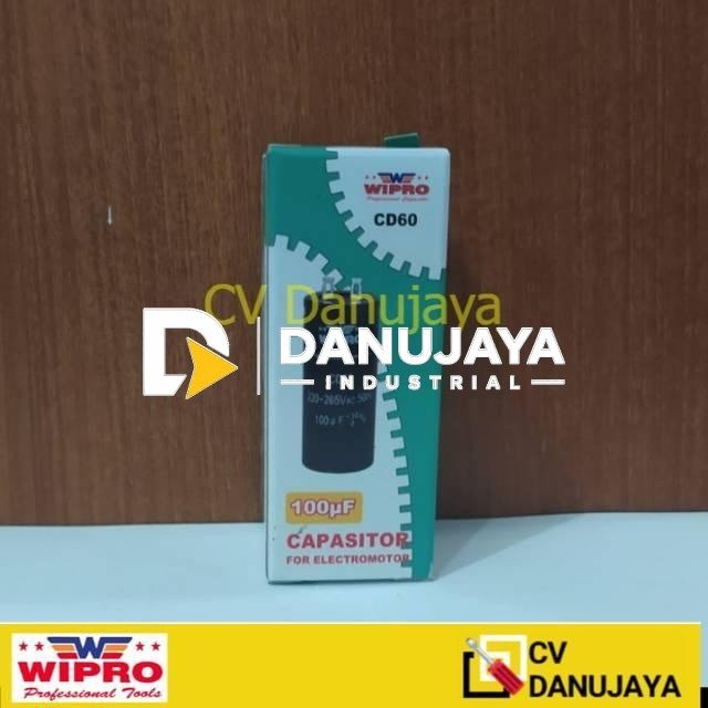 Capasitor 100mf  untuk Elektromotor Wipro
