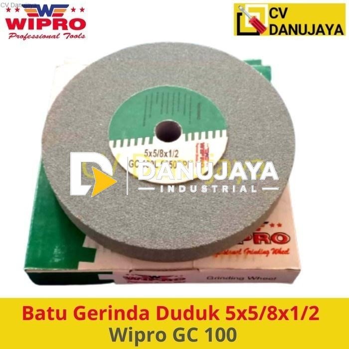 Batu Gerinda Grinder Mata Duduk 5inch 5" Grit 100 Wipro GC 100