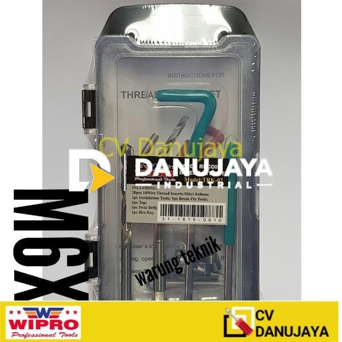 WIPRO RECOIL INSERT KIT THREAD REPAIR SYSTEM M6X1 M6 X 1
