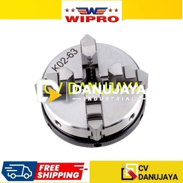 Wipro Catok Bubut Kepala Mesin CLay 3 Kaki CTB4-163 4 K - 2.5"(63mm)