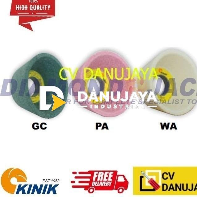 Kinik Batu Mangkok Serong Flaring Cup TW 100 x 50 x 31.75 (11A) GC 80 HIJAU