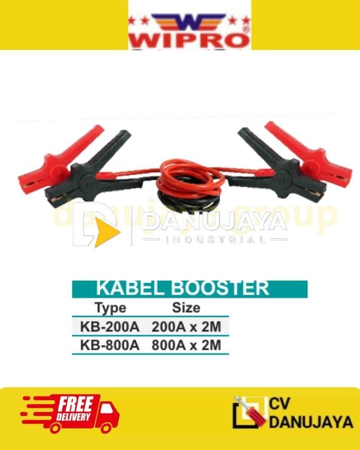Kabel Booster Boster Jumper Cable Mobil Kabel Starter Aki KB-200A KB-800A x 2M 2 Meter 200 Ampere 800 Ampere Wipro