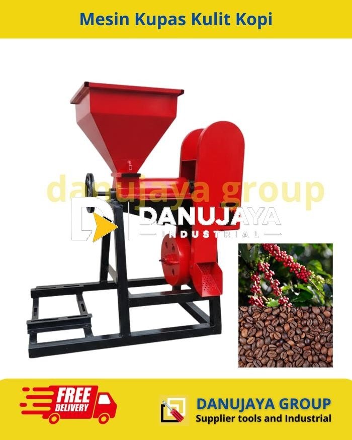 Mesin Kupas Kulit Kopi / Coffee Huller Komplit Motor Bensin | Alat Pengupas Kopi Otomatis Kapasitas Besar Rangka Kokoh Untuk Petani, UMKM, Industri Pengolahan Kopi Full-Feature
