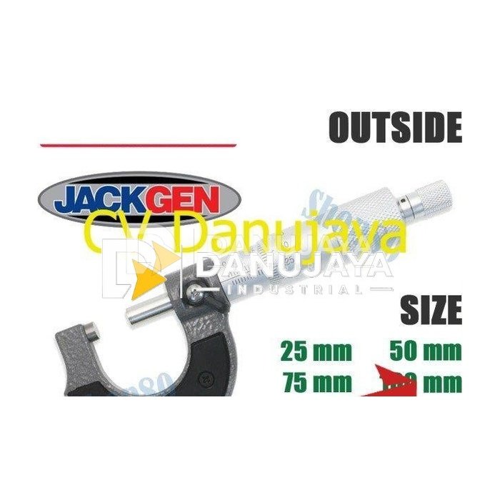 Wipro Jackgen Micrometer Sekrup Outside Luar 25 50 75 100 mm - 0-25mm
