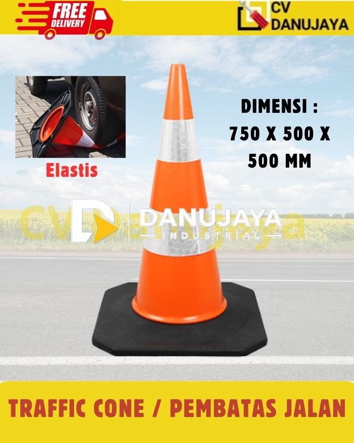 Pembatas Jalan Oren Traffic Trafic Cone Kerucut Jalan Raya Lalu Lintas Oranye Orange