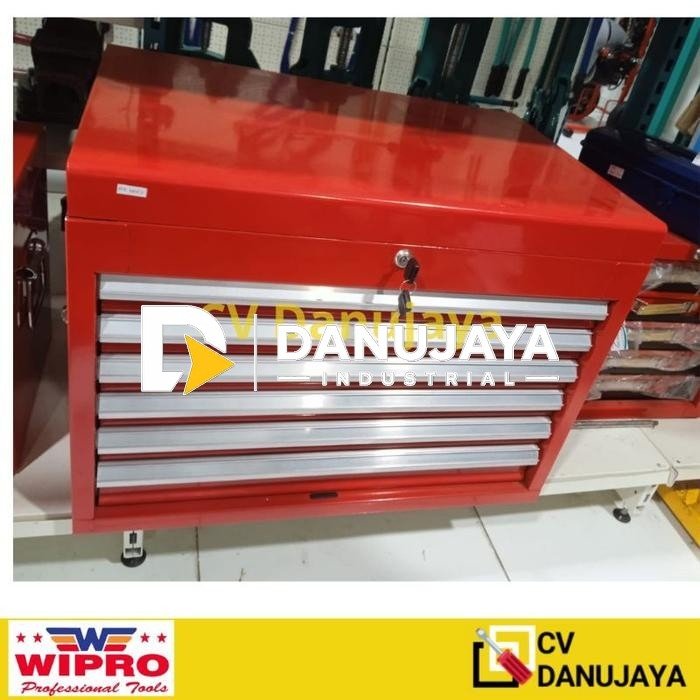 Roller Wagon 6 Drawer Tools Cabinet Brankas Besi W26-6XL MR BAXES