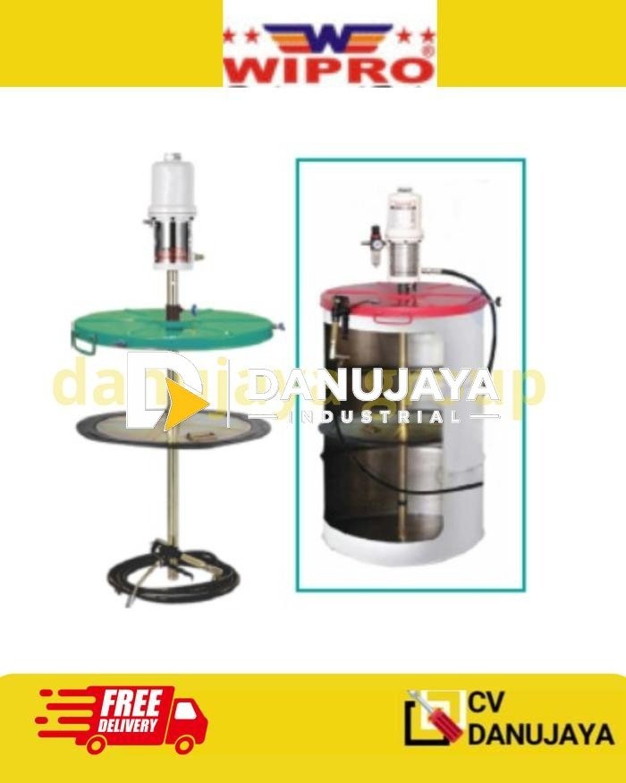 Air Lubricator Drum Pneumatic Grease Pump Pompa Gemuk Angin Set LB-78 Wipro 200Liter 200L