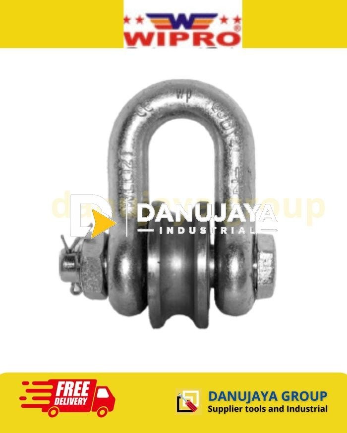 Roller Shackle Chrome WIPRO RS-12000H RS-17000H RS-25000H RS-35000H RS-55000H 12T 17T 25T 35T 55T Katrol Wire Rope Alat Angkat Beban Berat Rigging Heavy Duty