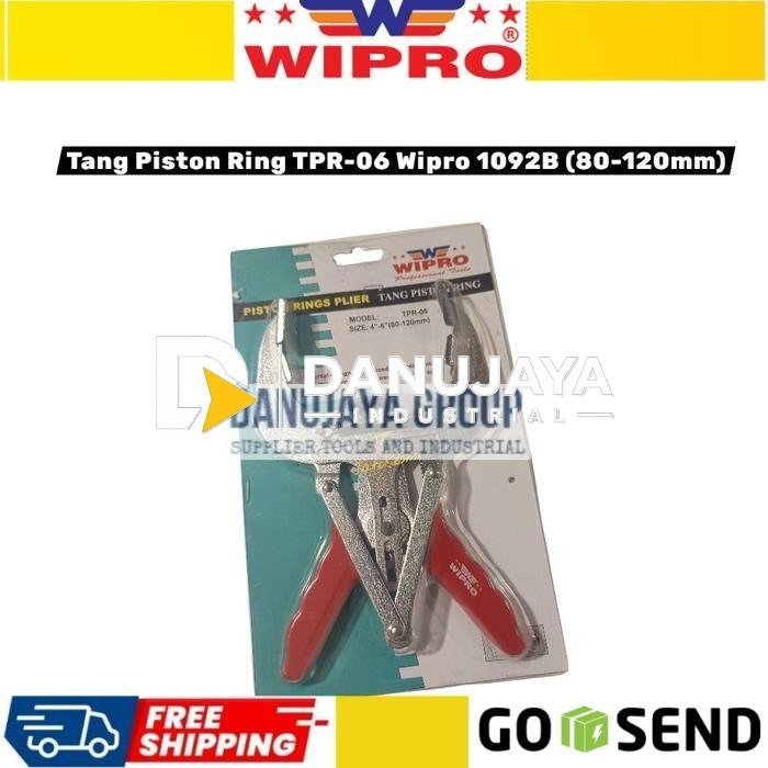 Tang Piston Ring Wipro TPR‑06 WP‑1092B 80‑120mm Alat Pasang Lepas Ring Piston Mesin Motor Mobil Bengkel Otomotif Hand Tool