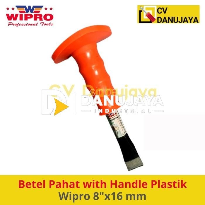 Betel Pemahat Alat Pahat Beton Cor Handle Gagang Plastik WIPRO 8"