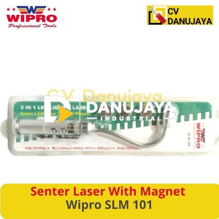 Senter laser 2in1 LED With Magnet Flexible Head Wipro SLM 101