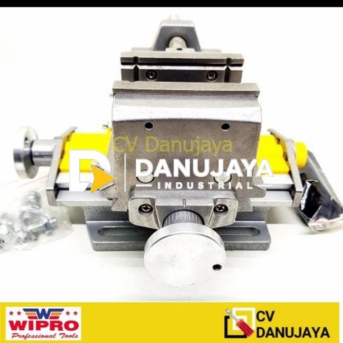 Catok Milling Bench Vise - Ragum Cross 75mm solid Aluminium 3" Wipro