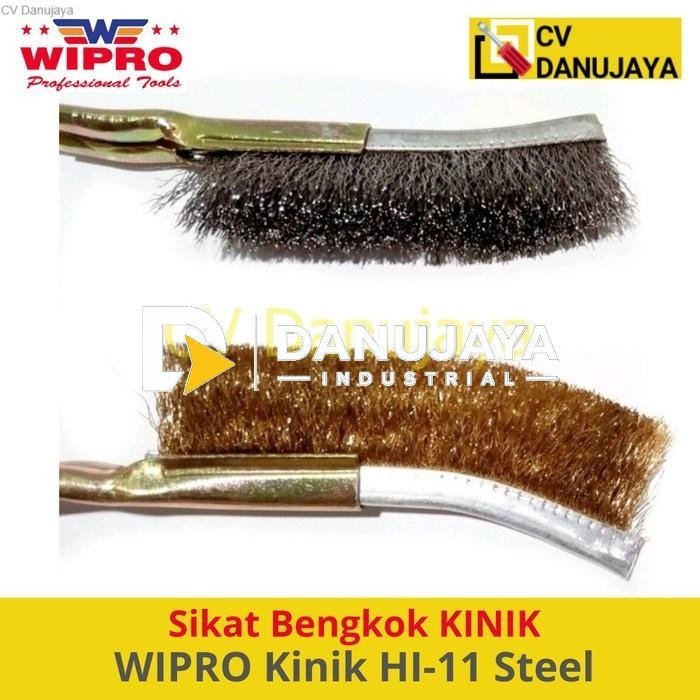 Sikat Bengkok Besi Kawat untuk Karat Kuat merk WIPRO KINIK HI-11 Steel