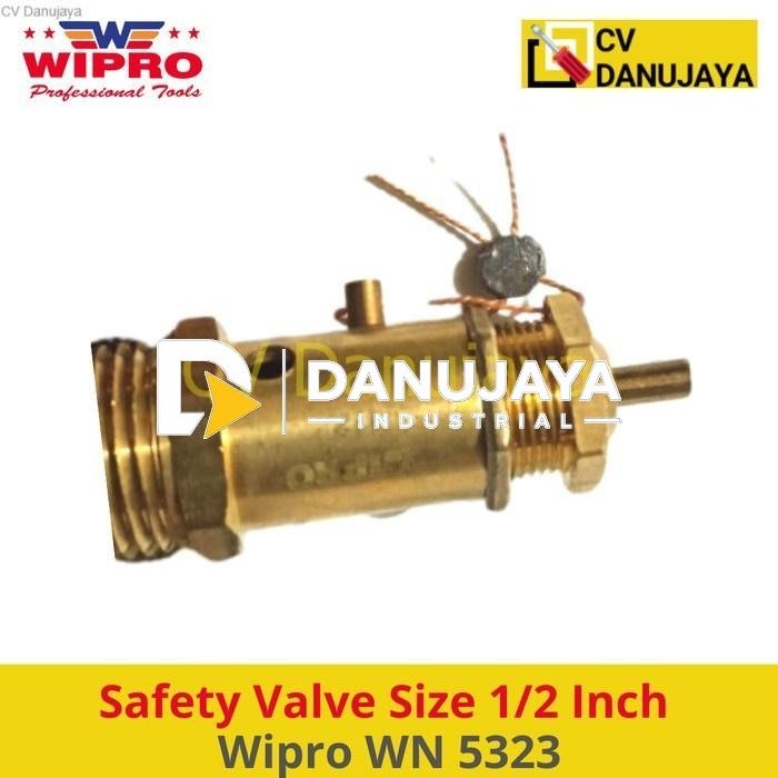 Safety Valve Kuningan Klep Size 1/2 Inch 1/4" 3/8 1/2" 3/4 1" Wipro WN 5323