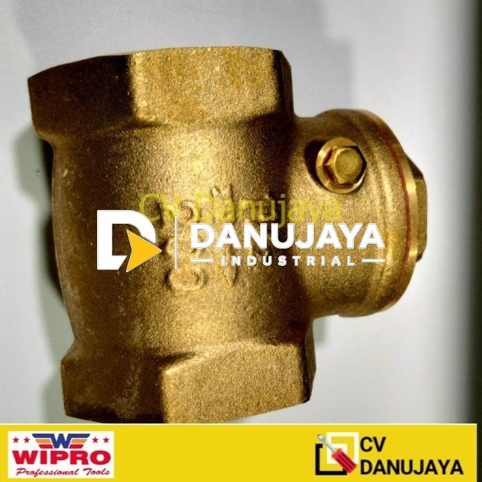 Sailing Check Valve Klep Kelep Air Kuningan C6014 1 1/2" 1.5 Inch inchi Onda WIPRO