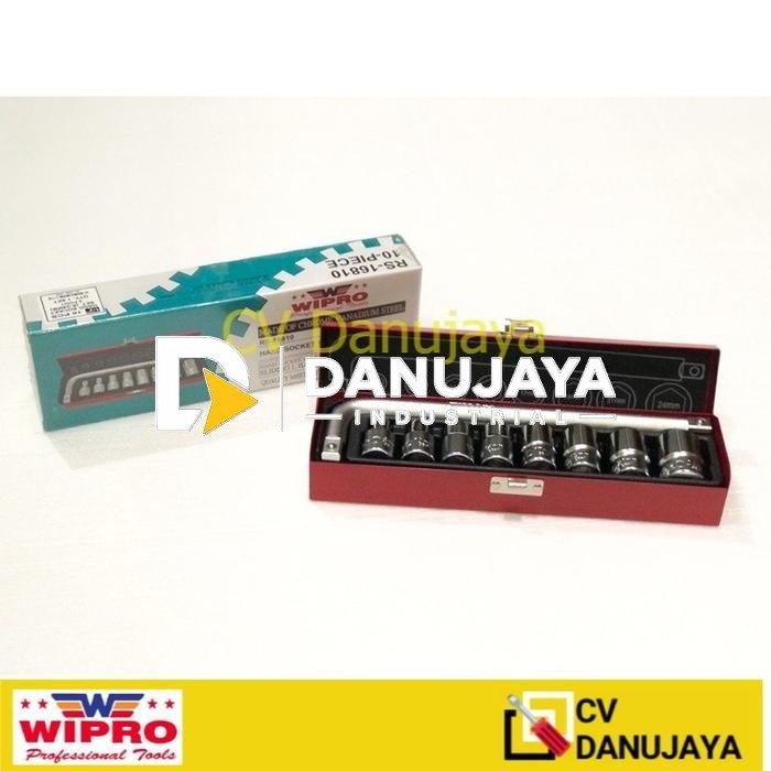 Kunci Sok L set WIPRO 10pcs RS-16810 - 6PT / 12PT