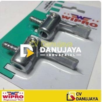 KEPALA COP COPAN POMPA WIPRO  SEPEDA MOTOR MOBIL LIPAT BESI NEPEL NIPPLE PENTIL POMPA ANGIN WIPRO (1 SET ISI 2 PCS )