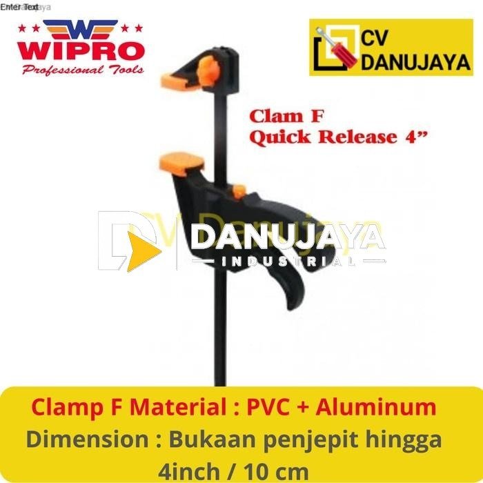 Klem clamp F penjepit kayu 4 Inch Quick Release DIY Wood