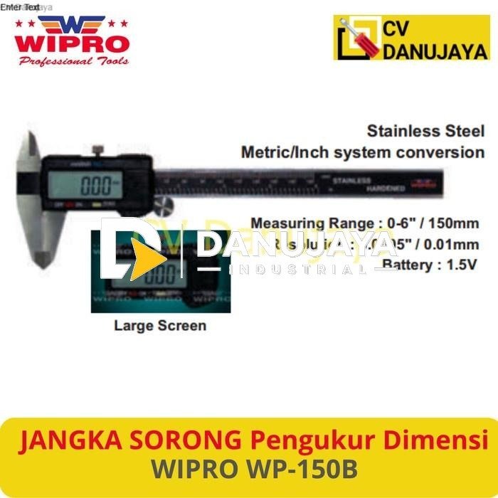 CALIPER SKETMAT DIGITAL JANGKA SORONG Pengukur Dimensi WIPRO WP-150B