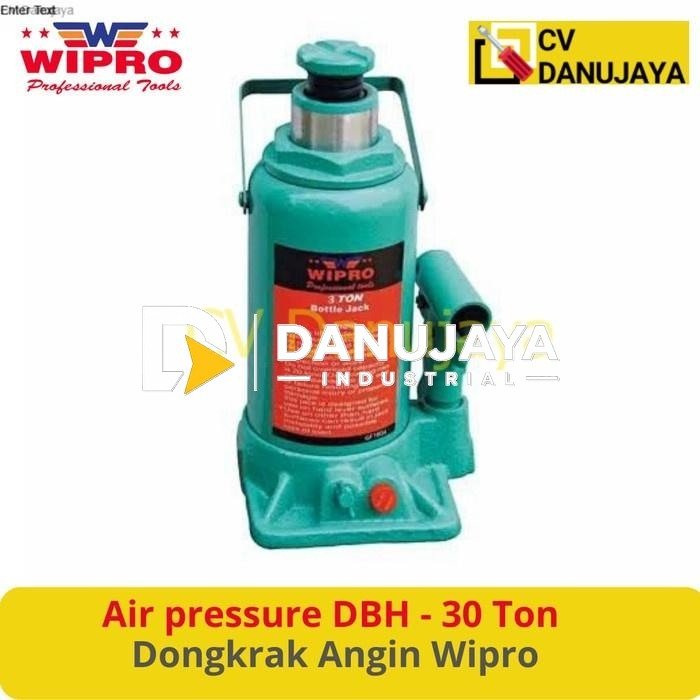 Dongkrak Botol Air pressure DBH 30 ton Dongkrak Angin Udara Wipro T93007