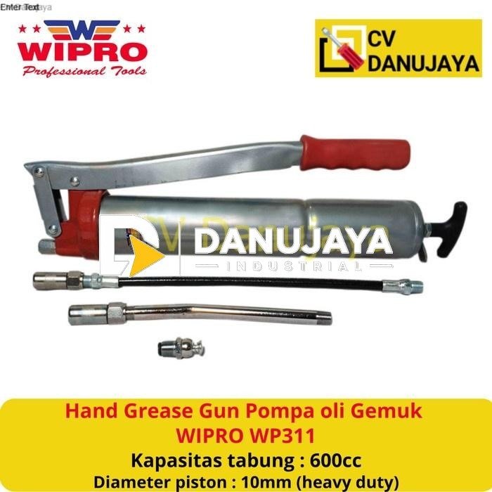 Hand Grease Gun Pompa Oli Gemuk WIPRO WP311