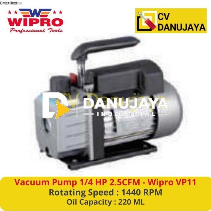 Mesin Pompa Vacum / Vacuum Pump 1/4 HP WIPRO VP-11
